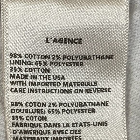 L'Agence Jeans Womens 27 White Flared High Rise Bell Bottom Denim Raw Hem Hippie - Picture 8 of 16